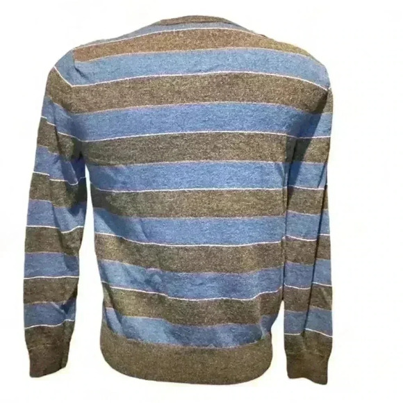 Banana Republic Men's Striped Wool Pullover Sweater Size L - Picture 3 of 4